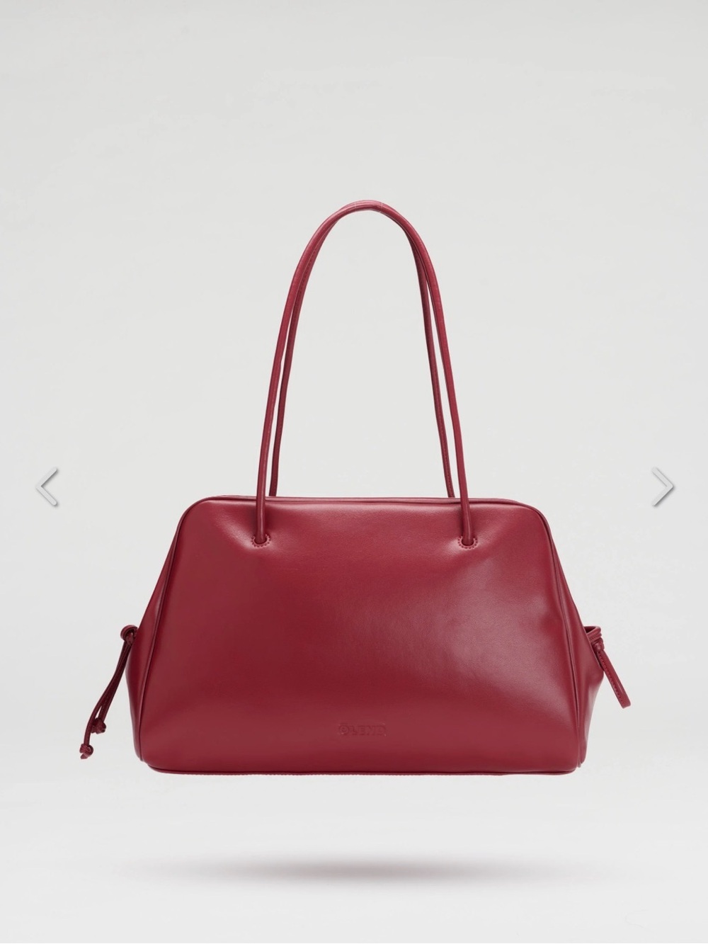 Olend Vegan Leather Brooklyn Bag in Cherry Red - Picture 2 of 8